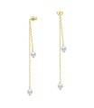 Dangling Chain Silver Earring STC-2219